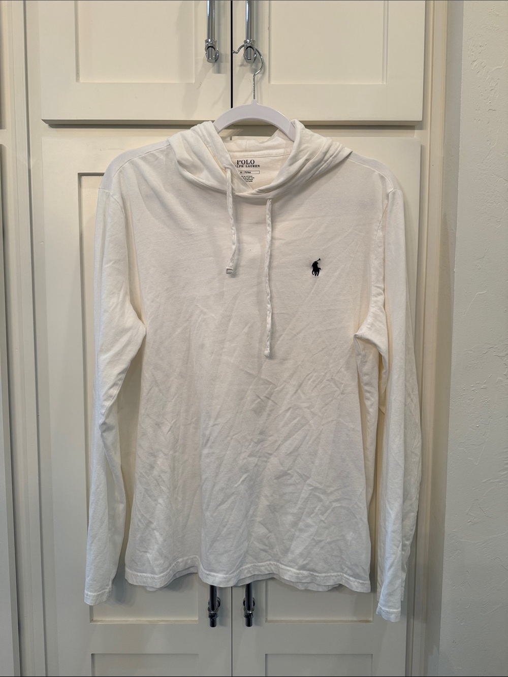 Polo by Ralph Lauren White Long-Sleeve Hoodie Tee